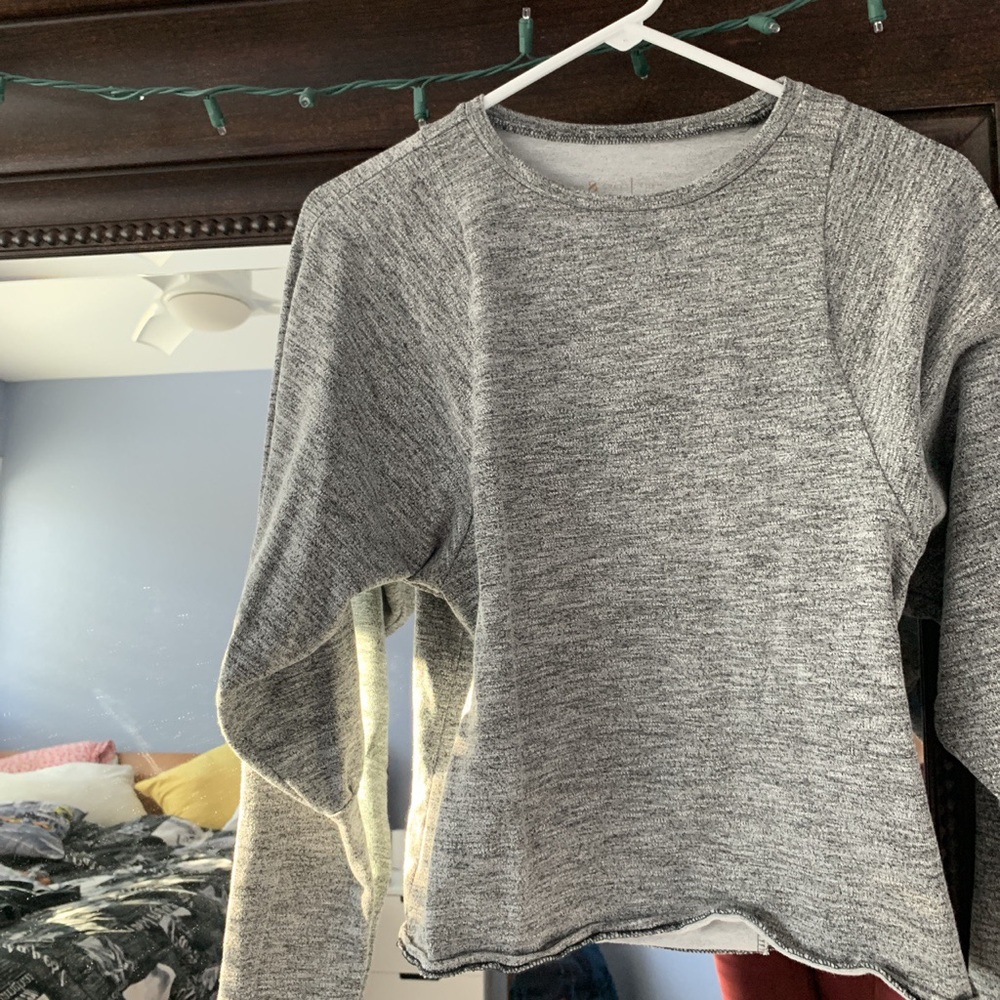 soft gray long sleeve